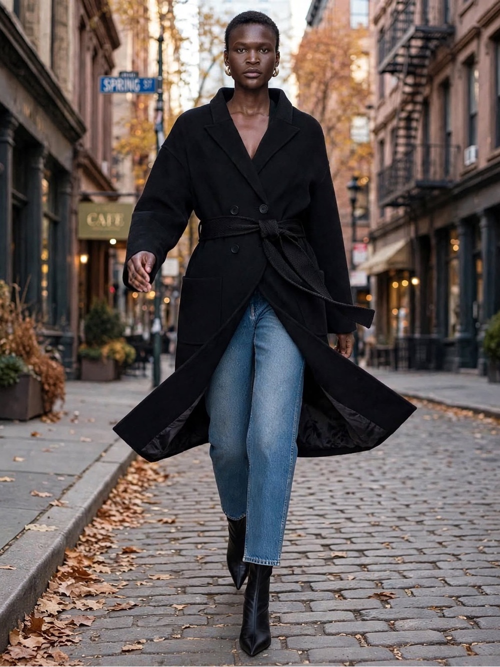 Anine Bing Dylan cashmere blend coat size XL